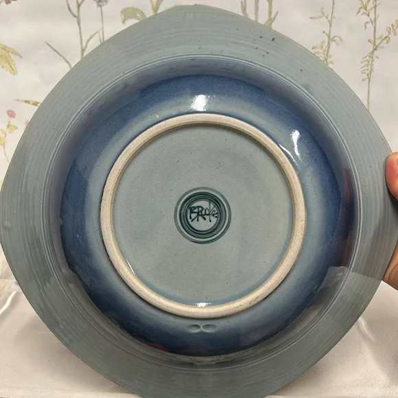 VTG pacific NW modernist James brooks studio art potter large shallow bowl